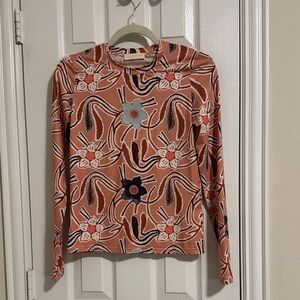 Ulla Johnson Pink and Cream Blouse